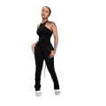 New Design Neon Stacked Jumpsuit Elegant Romper Body Suits Women Jumpsuit for Ladies